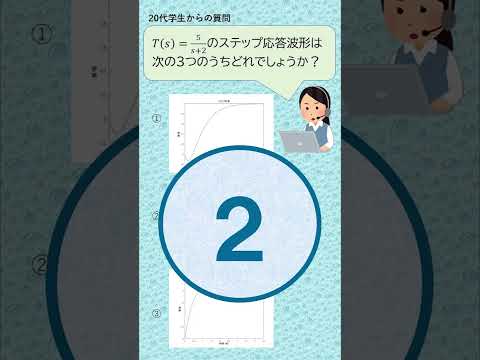 機械システム工学科 数学好きならわかるクイズ1（ステップ応答、伝達関数）#shorts