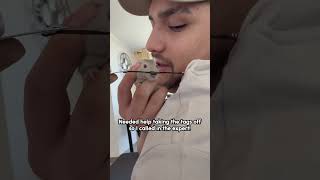 Hamster Cuts Man's Clothes Tag