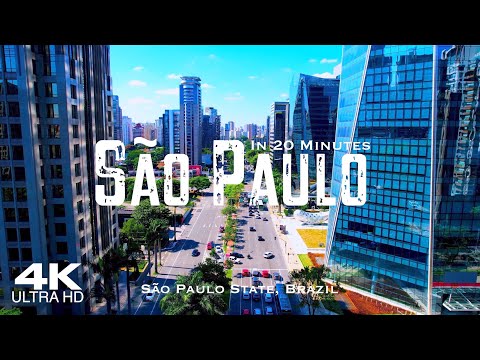 São Paulo 2023 🇧🇷 Drone 4K | 20 Minutos Aéreos de São Paulo Brasil Brasil