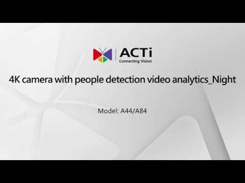 4K camera with people detection video analytics_Night