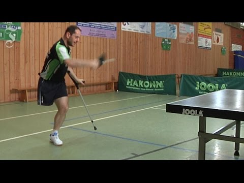 Table tennis with a crutch: The hard road to the top