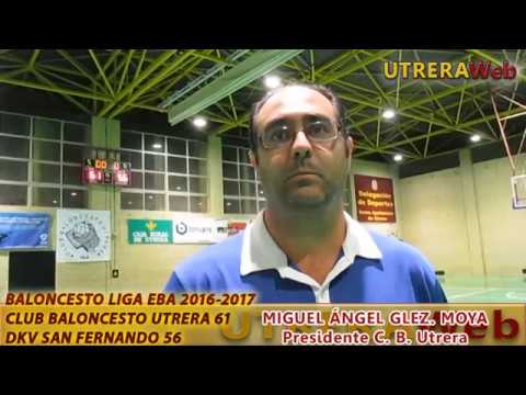 baloncesto entrevistas CLUB BALONCESTO UTRERA 61   DKV SAN FERNANDO 56