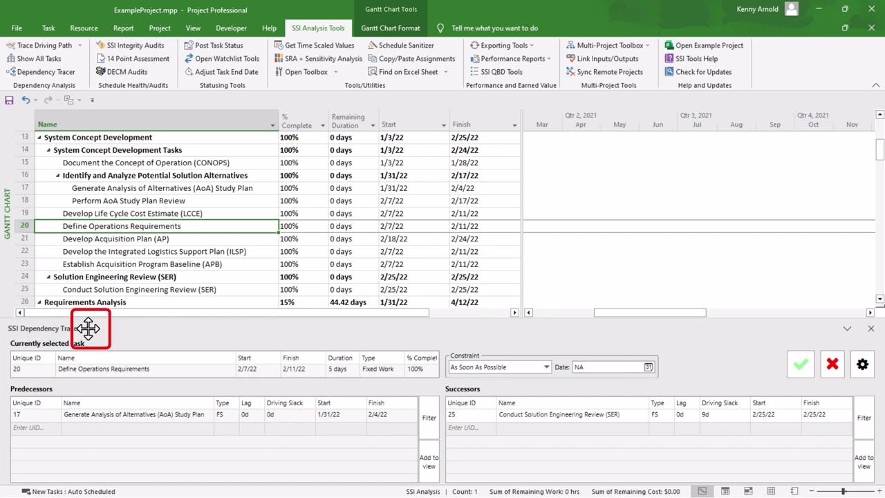 How to Move The SSI Dependency Tracer
