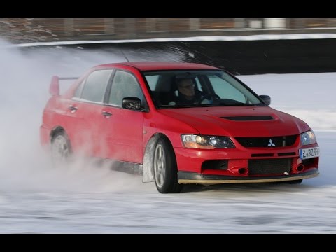 Mitsubishi Lancer Evo 8 Snow Drift Action - Sachsenring 2017 - Ruben Zeltner