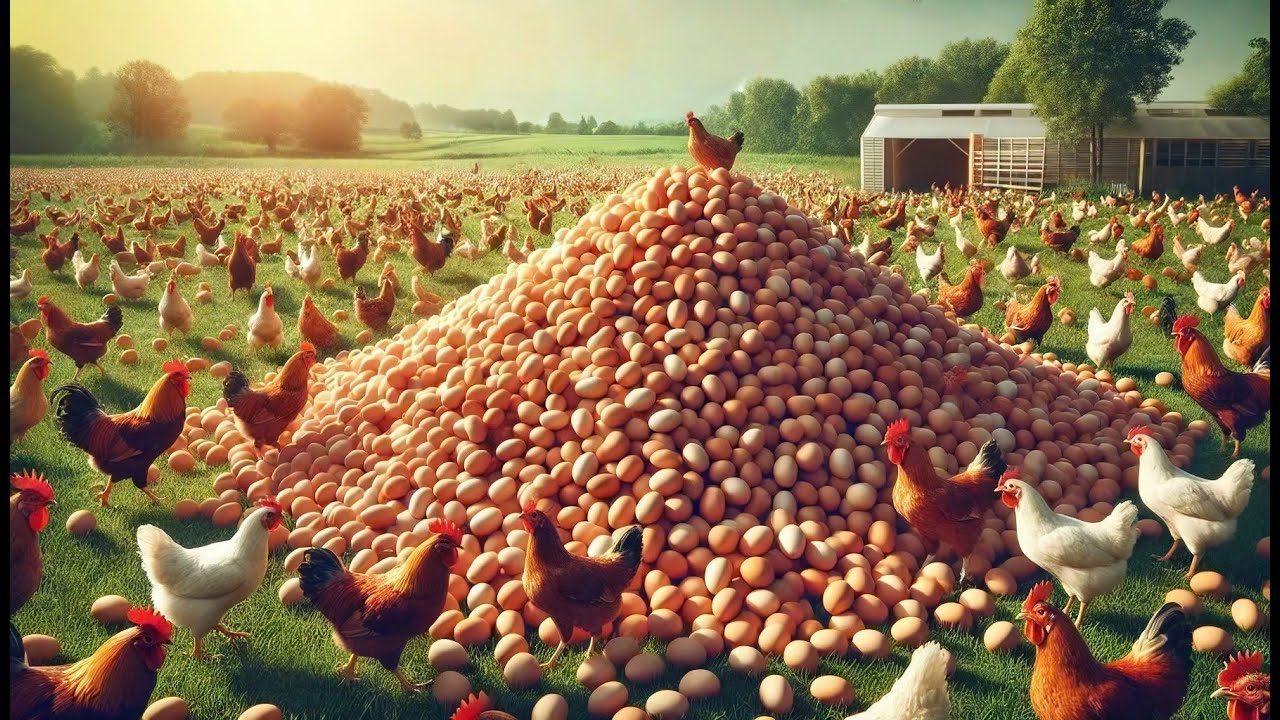 How American Farmers Harvest 110 Billion Eggs On Modern Chicken Farms | Farming Documentary
