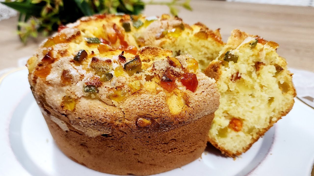BOLO DE FRUTAS COM POUCOS INGREDIENTES! RECEITA BOA PARA O FIM DO ANO