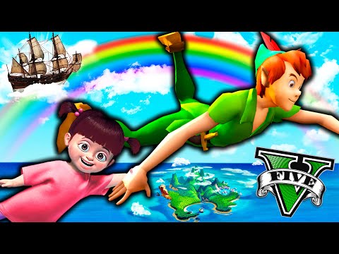 PETER PAN se ROBA A LA HIJA DE FRANKLIN en GTA 5 !! *¿Qué tan rápido es?* - GTA V EPIC MODS