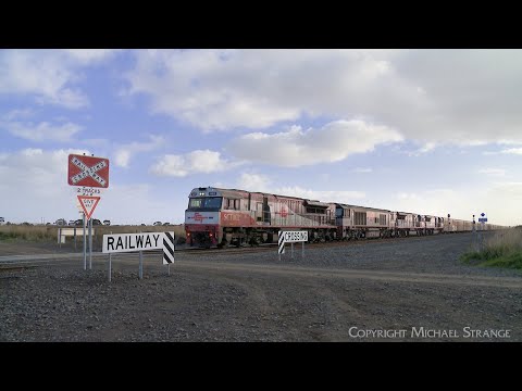 SCT 5PM9 Mixed Freight Train With Four Diesel Locomotives (21/5/2023) - PoathTV Australian Railways