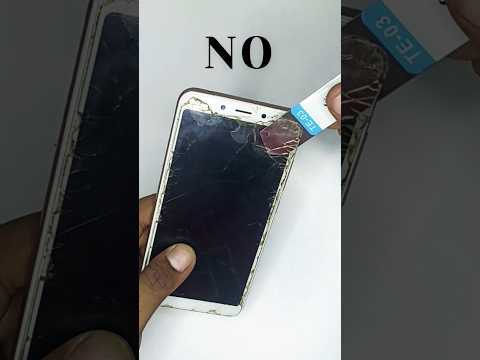 How to remove broken Tempered glass ✨#shorts #dol #howto #ytshorts #temper #remove #lifehacks ✨