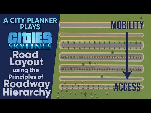 Road Layout using the Principles of Roadway Hierarchy. (No Mods)
