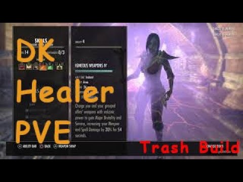 ESO: Dragonknight Healer Trash build