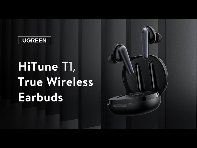 يوجرين - سماعة اذن لاسلكية ترو هاي تون T1 بلوتوث 5.0 (أسود)