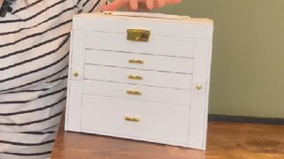 V LAFUYLIFE Jewelry Box for Women, 5 Layer Jewelry Organizers Box Review