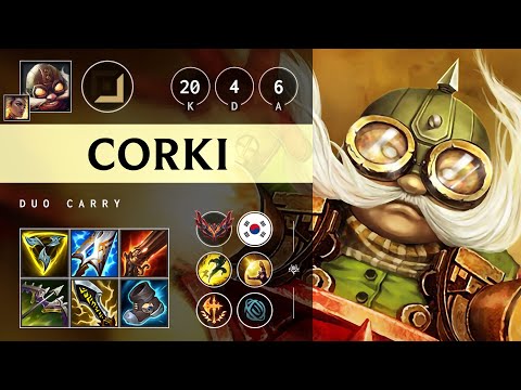 Corki ADC vs Varus: Triple Kill, Legendary - KR Grandmaster Patch 14.21