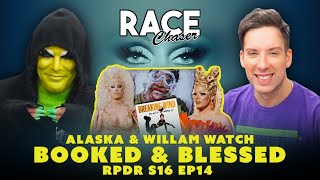 Willam and Alaska Watch Drag Race Season 16 E14 Booked and Blessed