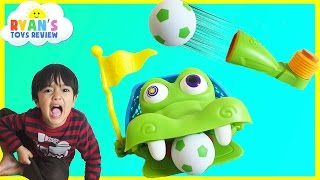 Ryan plays Gater Goal for Family Game Night!