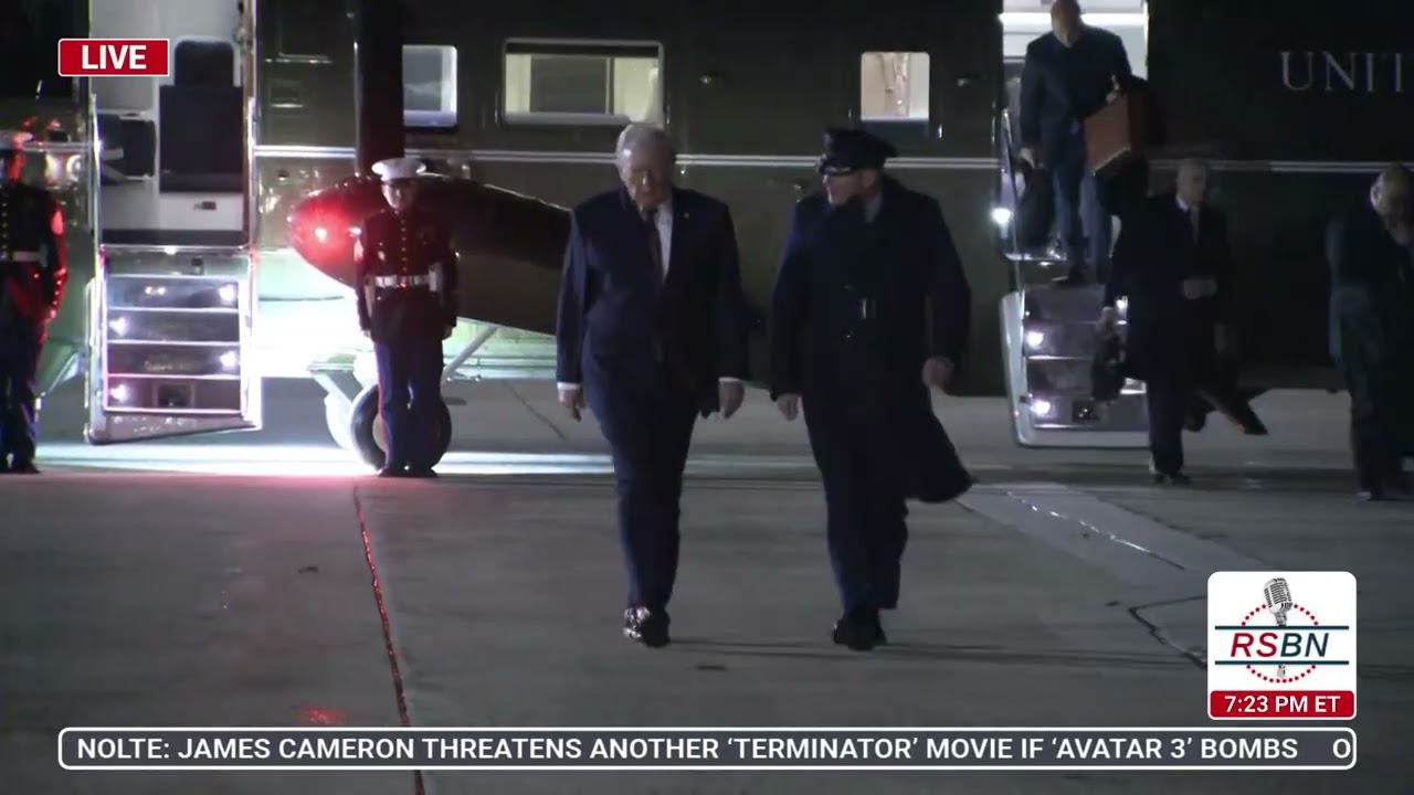 WATCH: President Trump Boards Air Force One on his way to Mount Rocky, NC - 12/19/25
