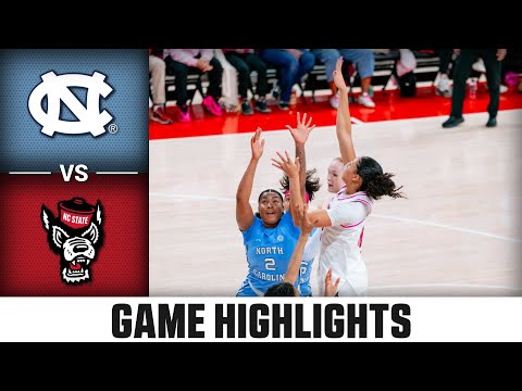 North Carolina vs. NC State Highlights | 2025-26 ACC Women's Basketball