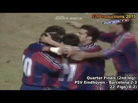 1995-1996 Uefa Cup: FC Barcelona All Goals (Road to Semifinals)