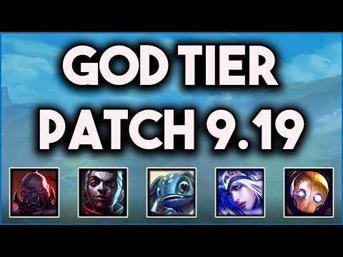 God Tier Champs For All Roles Patch 9.19 | Best Champions To Carry Solo Queue Tier List 9.19