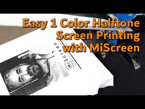 How to Screen Print halftone photographs using the Digital Screen Maker