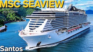 MSC SEAVIEW  navio ‎⁨@cruzeiros2025⁩ cruzeiro Salvado Buzios Maceio chegando #cruzeiro