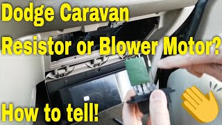 HVAC Blower Motor Resistor Guide for 2006-2011 Dodge Grand Caravan | Go ...
