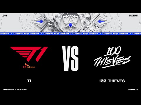 T1 vs. 100 | Worlds Group Stage Day 5 | T1 vs. 100 Thieves (2021)