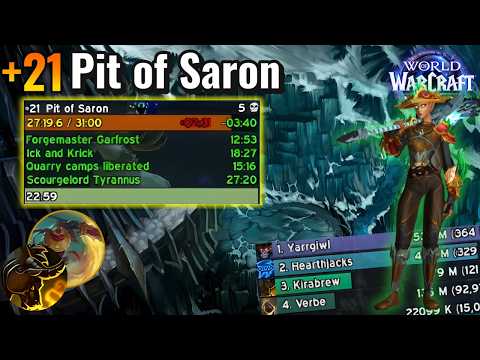 +21 Pit of Saron , Midnight Beta Mythic+! | Brewmaster Monk PoV!