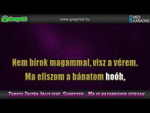 Tarcsi Zoltán Jolly feat. Silvester - Ma is hazamegyek ittasan karaoke demó