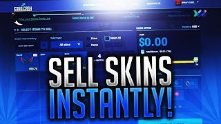 How To Sell CSGO Skins Instantly For REAL MONEY!