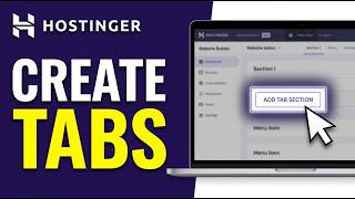 How to Create Tabs in Hostinger Website Builder 2026 (EASILY!!!)