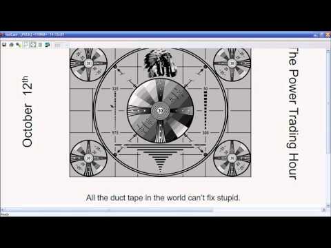 October 12th Power Trading Hour with David White on TFNN - 2015