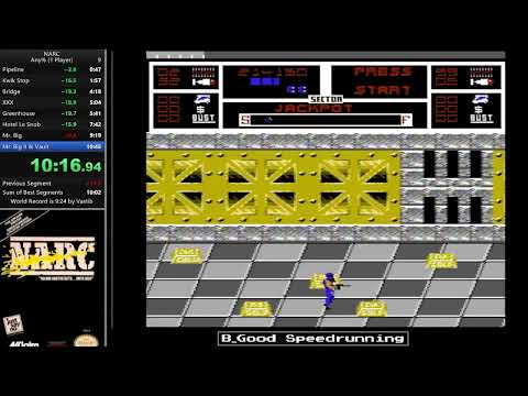 NARC (NES) Any% speedrun in 10:30 by B_Good