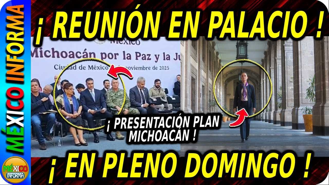 DOMINGAZO DESDE PALACIO NACIONAL. PRESENTAN EL PLAN MICHOACÁN.