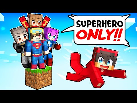 Cash Stuck on Block with Superhero in Minecraft!