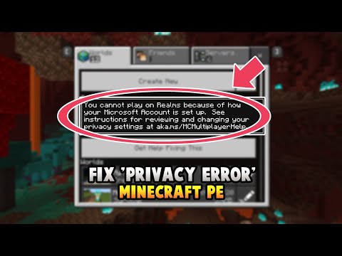 Hydro Foam - How To Change Your 'PRIVACY SETTING' For Minecraft PE.