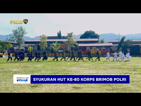 KAPOLDA SULTENG PUJI DEDIKASI BRIMOB DALAM MOMENTUM HUT KE-80 KORPS BRIMOB POLRI