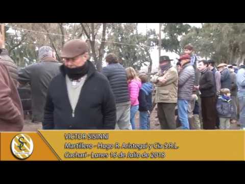 16-07-18 Nota Victor Sisinni - Martillero - Hugo R. Aristegui y Cía. S.R.L. - Cacharí