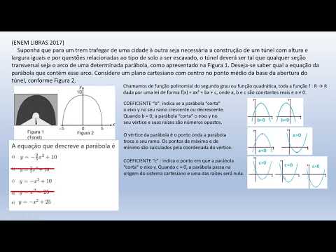 Equação do segundo grau Enem Libras 2017