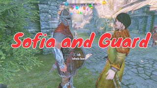 Skyrim SE Sofia replies to guards quotes