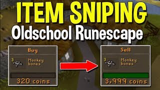 The Art of Item Sniping In Oldschool Runescape! How to Snipe Items For Huge Margins![OSRS]