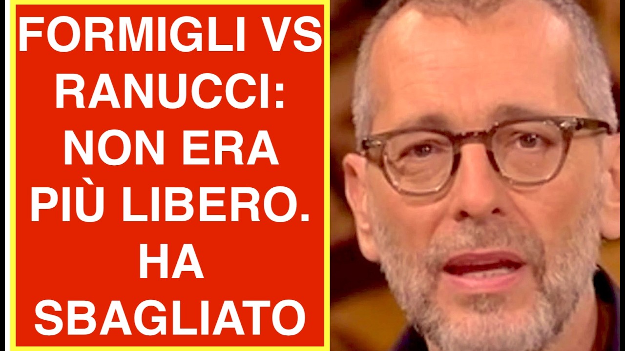 FORMIGLI VS RANUCCI: NON ERA PIÙ LIBERO. HA SBAGLIATO