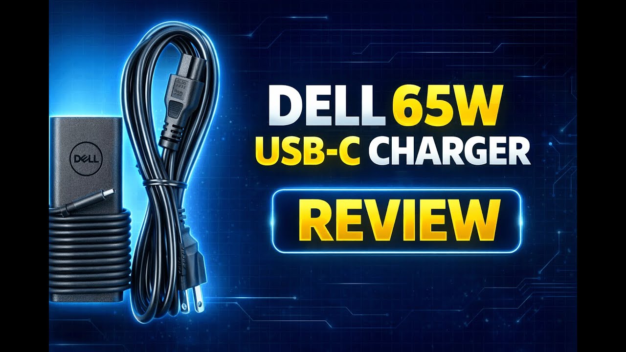 Review - Dell 65W USB-C Laptop Charger for XPS and Latitude 5000 - Power Cord Included