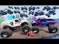 Monster Jam INSANE Gears VS Galaxy Racing, Freestyle, and High Speed Jumps | Grave Digger
