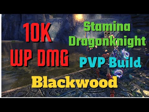 10k Weapon Dmg PVP Build - Stamina Dragonknight - ESO Blackwood
