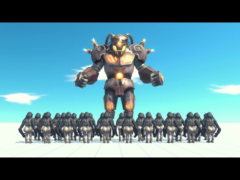 30x Poojectile Gorilla Vs Every Unit ARBS | Animal Revolt Battle Simulator