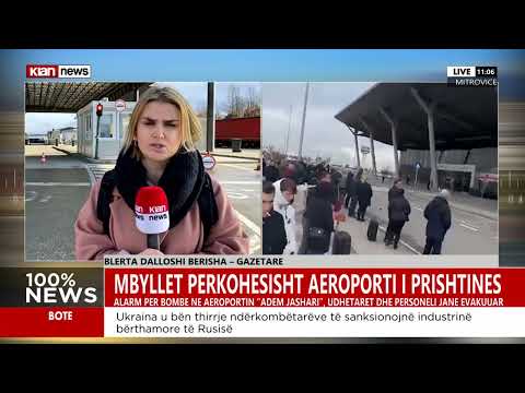 Alarmi për bombë në aeroportin e Prishtinës, gazetarja: Janë shtyrë 3 fluturime deri më tani