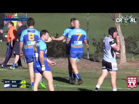 2017 Canberra RL Round 15 1st Grade Highlights - Belconnen United Sharks v West Belconnen Warriors