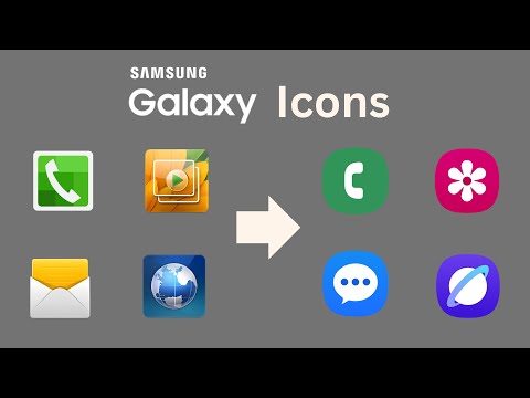 Samsung Galaxy Icons Evolution (Android 2.1 - 15)